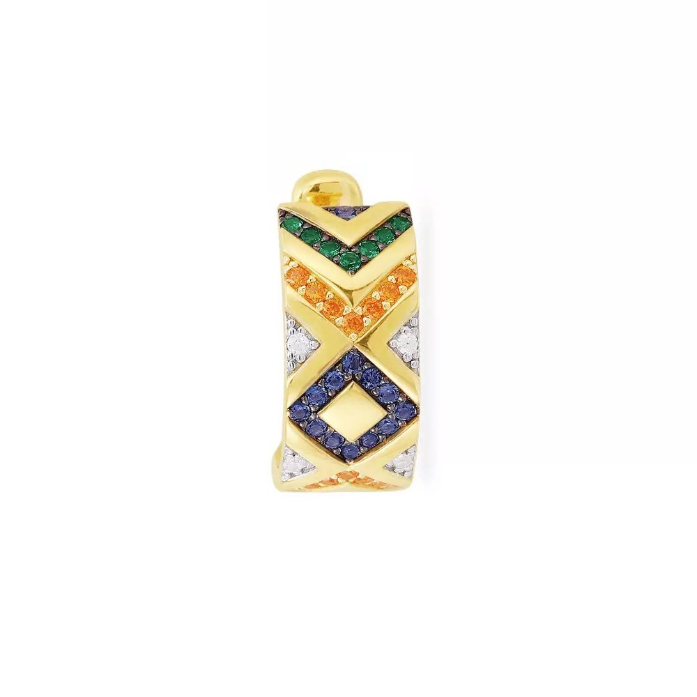 Aiyana Tribal Design Gold Rhinestone Ear Cuff - Picture 5 of 5
